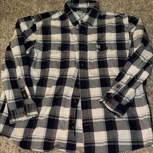 Carhartt plaid button up shirt